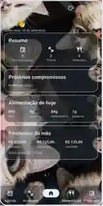 Tela do Poliroutines personalizada com gatos